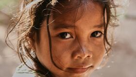 Khmer little girl in Cambodia